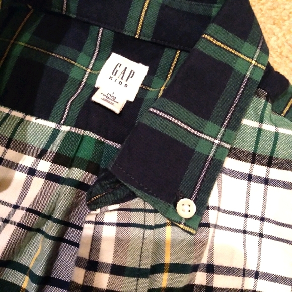 Gap Kids Plaid Button Down Shirt - Picture 1 of 3